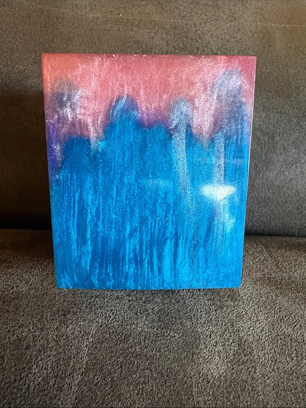 Resin Square Trinket/Candle Holder